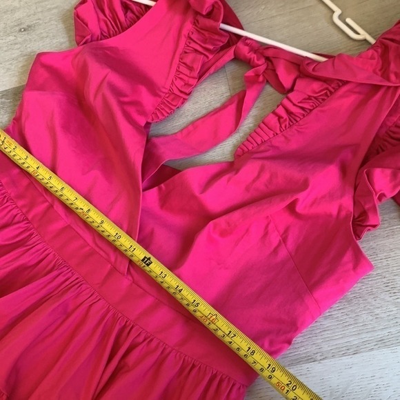 Making the Cut Season 3 Episode 1 Winning Look Sienna's Ruffle High-Low Dress - Picture 13 of 15